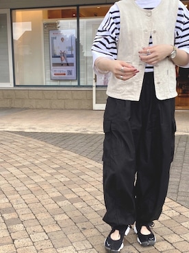 「ヒザデルパンツ」｜（＾Ｏ＾）さん（レディース・157cm）の秋コーディネート