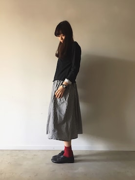 「ichi（イチ）のアイテム」を使った、よしさん（レディース・167cm）の冬コーディネート