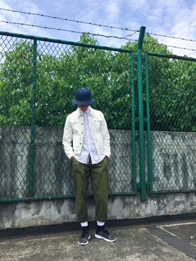 「天台」｜YOLOさん（メンズ・182cm）の春コーディネート
