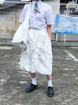 COMME des GARCONSのスカート（ホワイト系）を使った人気ファッション 