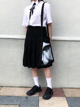 「アイテム（フォーマルスーツ/小物）」を使った、inkyaさん（レディース・163cm・10代）の秋コーディネート