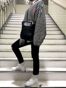 「Gosha Rubchinskiy（ゴーシャラブチンスキー）のアイテム」を使った、inkyaさん（レディース・163cm）の秋コーディネート