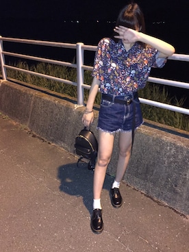 「オルチャンファッション」｜「アイテム（その他シューズ）」を使った、mさん（レディース・163cm）の夏コーディネート