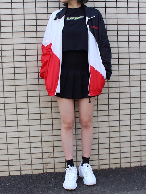 misatoさんの「DankeSchon/ダンケシェーン/CLUB FOOT NylonBlouson（DANKE SCHON）」を使ったコーディネート