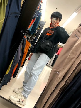 「OXYGEN（オキシゲン）のアイテム」を使った、おブスな中学生。さん（メンズ・166cm）の春コーディネート