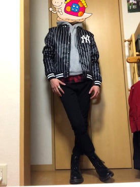 「アイテム（ブーツ）」を使った、コウヘイさん（メンズ・168cm）の冬コーディネート