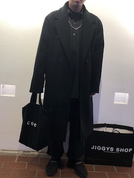 「jiggys shop（ジギーズショップ）のアイテム（ジャケット/アウター）」を使った、Kさん（メンズ・172cm）の冬コーディネート