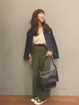 「SEVENDAYS=SUNDAY（セブンデイズサンデイ）のアイテム（ジャケット/アウター）」を使った、やまとさん（レディース・157cm）の秋コーディネート