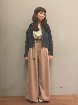 「SEVENDAYS=SUNDAY（セブンデイズサンデイ）のアイテム（ジャケット/アウター）」を使った、やまとさん（レディース・157cm）の秋コーディネート