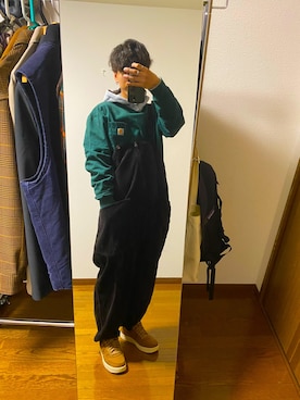 「niko and...（ニコアンド）のアイテム（サロペット/オーバーオール）」を使った、kouさん（メンズ・170cm）の夏コーディネート