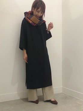 「チェック柄に恋してる」｜「アイテム（パンプス）」を使った、kobaminaさん（レディース・158cm）の秋コーディネート