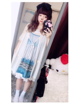 「axes femme（アクシーズファム）のアイテム（その他アウター）」を使った、misakiさん（レディース・154cm）の夏コーディネート