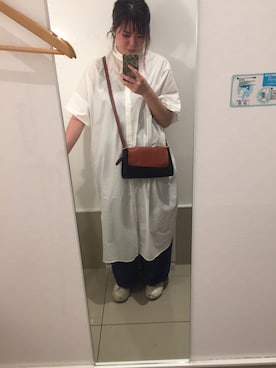 「アイテム（シャツワンピース）」を使った、ayakaさん（レディース・164cm・20代）の夏コーディネート