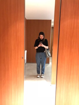 「MHL.（エムエイチエル）のMHL ALL STAR（スニーカー）」を使った、ayakaさん（レディース・164cm・20代）の春コーディネート