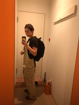 「COMFY（コンフィー）のアイテム（オールインワン・サロペット）」を使った、ayakaさん（レディース・164cm）の秋コーディネート