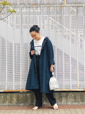 「RIVE DROITE（リヴドロワ）のアイテム（モッズコート）」を使った、h_k_rさん（レディース・162cm）の冬コーディネート