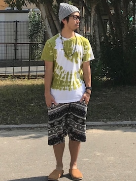 「チャイハネ（チャイハネ）のアイテム（スリッポン）」を使った、ともあき®さん（メンズ・167cm）の秋コーディネート