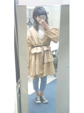 「CONVERSE（コンバース）のconverse（コンバース） ALL STAR OX（オールスターOX）（スニーカー）」を使った、ｈｏｎｏ＊さん（レディース・160cm）の冬コーディネート