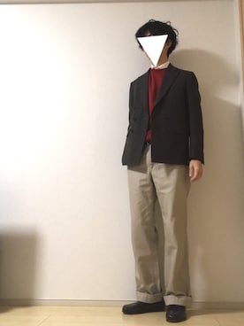 「STUDIOUS HIGH（ストゥディオスハイ）のアイテム」を使った、mk.さん（メンズ・178cm）の秋コーディネート