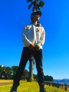 「WEGO（ウィゴー）のアイテム（その他トップス）」を使った、♛ KAZU✟さん（メンズ・172cm）の秋コーディネート