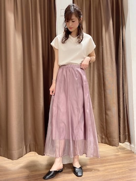 「カットミラノ」｜ERIKAさん（レディース・161cm）の春コーディネート