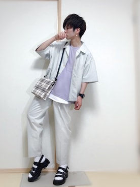 フォロワー1000まで投稿者相互さん(メンズ・168cm)の夏コーディネート