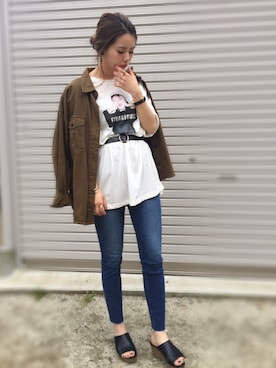 CANAさん（レディース・162cm）の春コーディネート