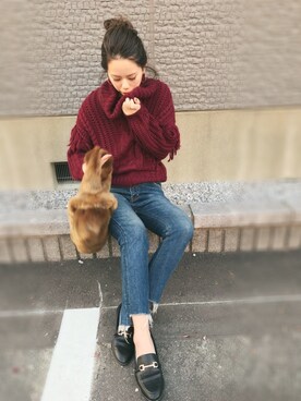 CANAさん（レディース・162cm）の冬コーディネート