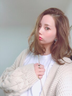 「perkyroom」｜「アイテム（アクセサリー）」を使った、CANAさん（レディース・162cm）の冬コーディネート