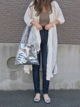 「Daniel Wellington（ダニエルウェリントン）の販売終了クラシックペティット アッシュフィールド32mm（アナログ腕時計）」を使った、CANAさん（レディース・162cm）の春コーディネート