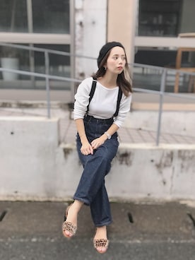 「Daniel Wellington（ダニエルウェリントン）の販売終了クラシックペティット アッシュフィールド32mm（アナログ腕時計）」を使った、CANAさん（レディース・162cm）の秋コーディネート