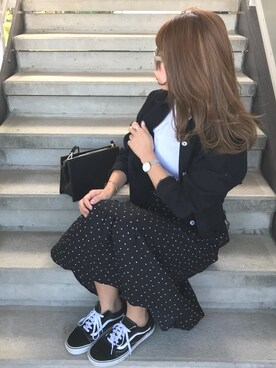 「GRL（グレイル）のアイテム（その他アウター）」を使った、CANAさん（レディース・162cm）の秋コーディネート