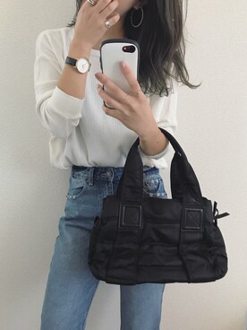 「GRL（グレイル）のアイテム（ピアス（両耳用））」を使った、CANAさん（レディース・162cm）の秋コーディネート