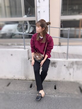 「MKT（エムケーティー）のアイテム（トップス）」を使った、CANAさん（レディース・162cm）の秋コーディネート