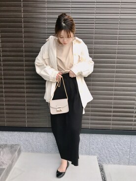 「GRL（グレイル）のアイテム（ピアス（両耳用））」を使った、CANAさん（レディース・162cm）の冬コーディネート