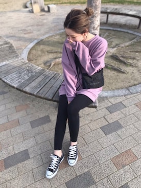 「GRL（グレイル）のアイテム（ピアス（両耳用））」を使った、CANAさん（レディース・162cm）の春コーディネート