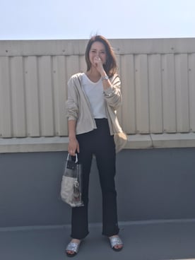 「GRL（グレイル）のアイテム（ピアス（両耳用））」を使った、CANAさん（レディース・162cm）の春コーディネート