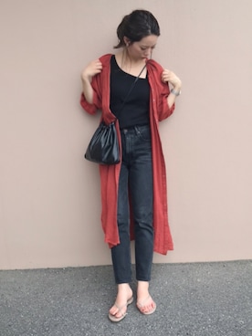 「mint jam（ミントジャム）のアイテム」を使った、CANAさん（レディース・162cm）の夏コーディネート