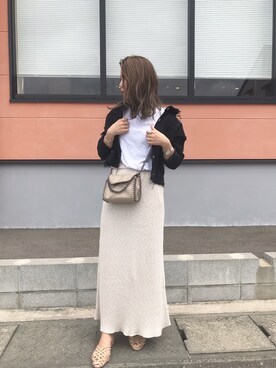 「holiday」｜「アイテム（その他アウター）」を使った、CANAさん（レディース・162cm）の夏コーディネート