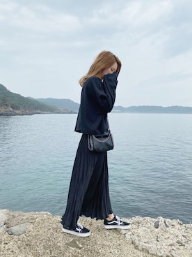 「GRL（グレイル）のアイテム（ピアス（両耳用））」を使った、CANAさん（レディース・162cm）の秋コーディネート