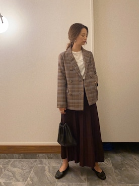 「LADYMADE（レディメイド）のアイテム（その他アウター）」を使った、CANAさん（レディース・162cm）の秋コーディネート