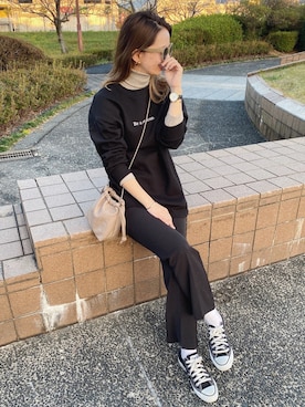 「GRL（グレイル）のアイテム（ピアス（両耳用））」を使った、CANAさん（レディース・162cm）の秋コーディネート