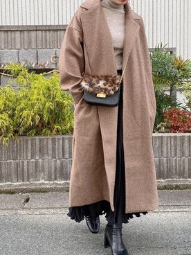 「LOWRYS FARM（ローリーズファーム）のストレッチヒールブーツ　851418（ブーツ）」を使った、CANAさん（レディース・162cm）の秋コーディネート