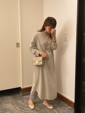 「GRL（グレイル）のアイテム（ピアス（両耳用））」を使った、CANAさん（レディース・162cm）の冬コーディネート