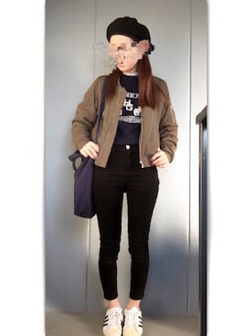 「MAISON DE REEFUR（メゾンドリーファー）のリーファー 2WAY トートバッグ（トートバッグ）」を使った、mnmさん（レディース・163cm）の冬コーディネート