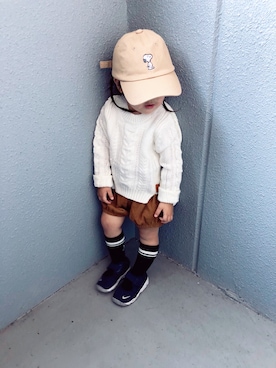 mnmさん（キッズ・90cm）の秋コーディネート