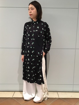 「AKIRA NAKA」｜わたなべさん（レディース・163cm）の冬コーディネート