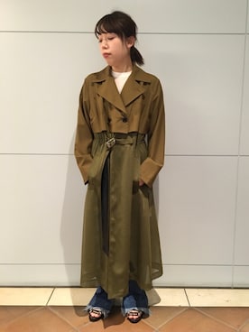 「TOGA PULLA（トーガ　プルラ）のアイテム（その他アウター）」を使った、わたなべさん（レディース・163cm）の冬コーディネート
