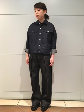 「JOHN LAWRENCE SULLIVAN（ジョンローレンスサリバン）のアイテム（ジャケット/アウター）」を使った、わたなべさん（レディース・163cm）の冬コーディネート