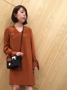 「outfit」｜「アイテム（ワンピース/ドレス）」を使った、わたなべさん（レディース・163cm）の春コーディネート